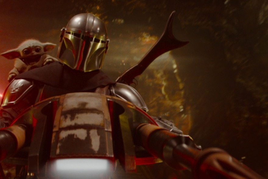 Din Djarin y Grogu en 'The Mandalorian and Grogu' (Lucasfilm)