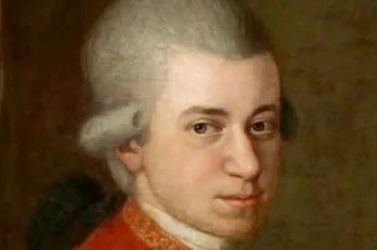 Wolfgang Amadeus Mozart, retrato de Johann Nepomuk della Croce (1780-81, dominio público, Wikimedia Commons)