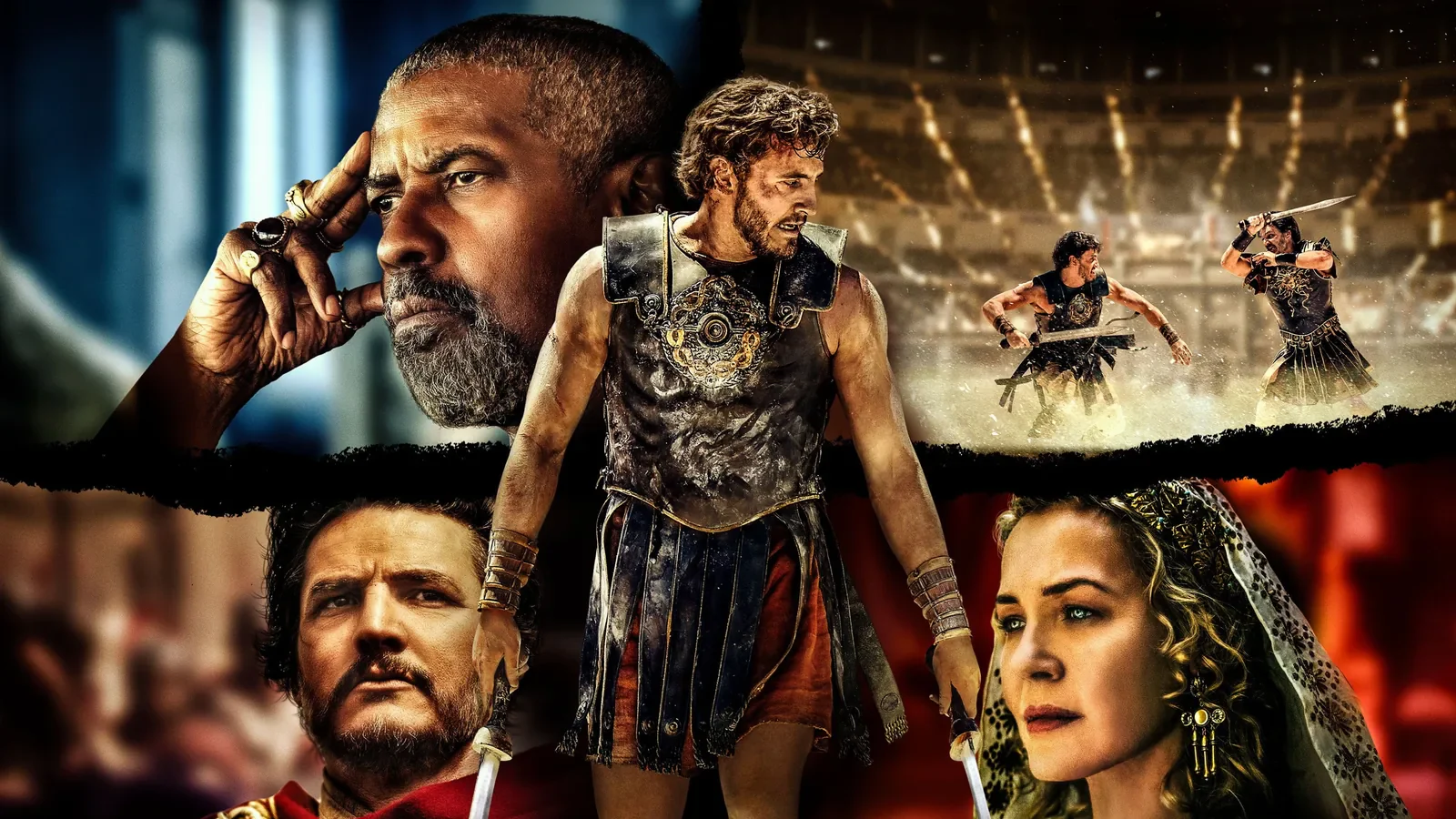 Audiencias TV: 'Gladiator II' y el fútbol le dan a La 1 su mejor domingo de septiembre, mientras 'El Secreto' toca mínimos en Antena 3