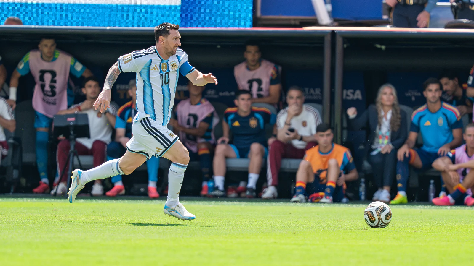 Lionel Messi con la Selección Argentina