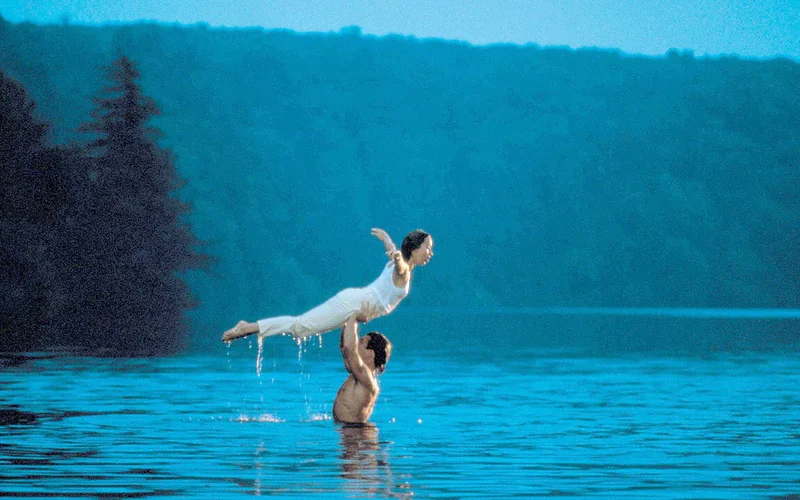 El salto final de 'Dirty Dancing' solo se hizo bien una vez, y fue la única toma que usaron