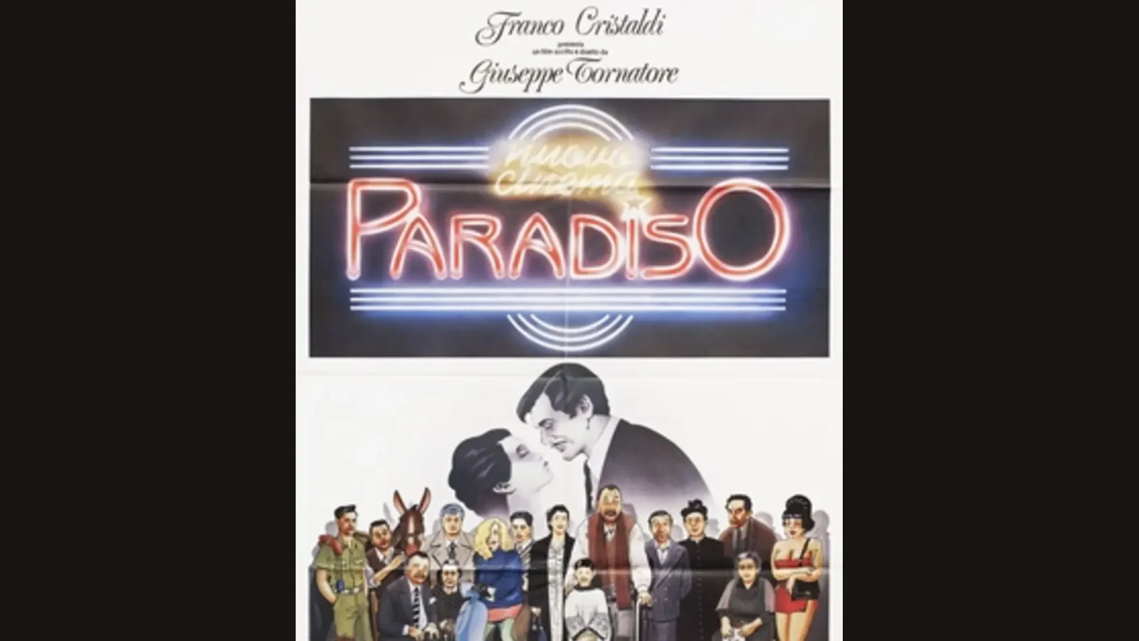 Cartel oficial italiano de Nuovo Cinema Paradiso (1988), de Giuseppe Tornatore