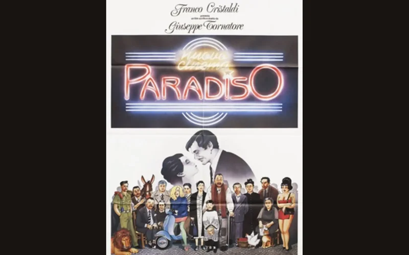 Cartel oficial italiano de Nuovo Cinema Paradiso (1988), de Giuseppe Tornatore