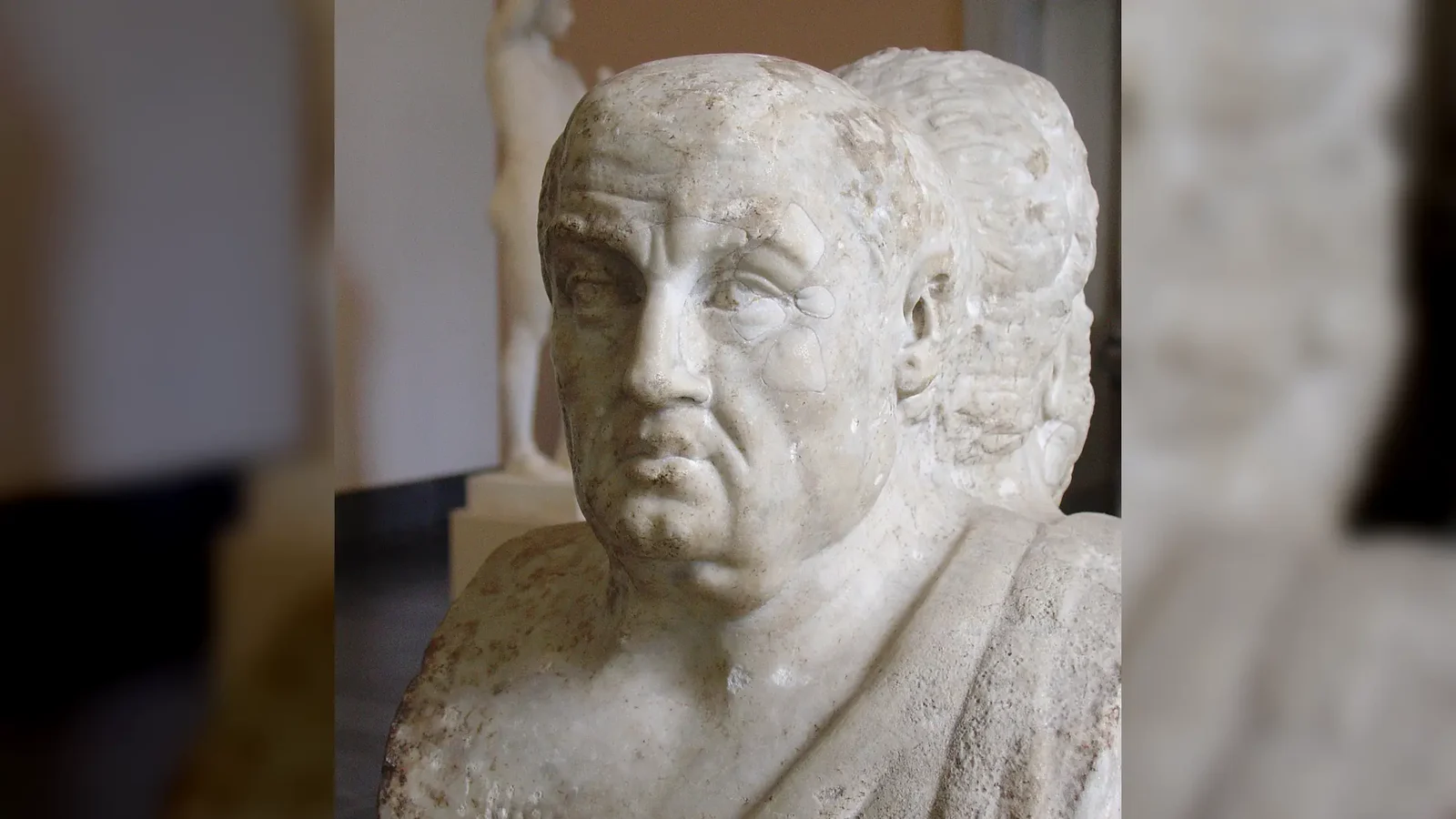 Busto de Séneca, doble herma con Sócrates, Antikensammlung Berlin