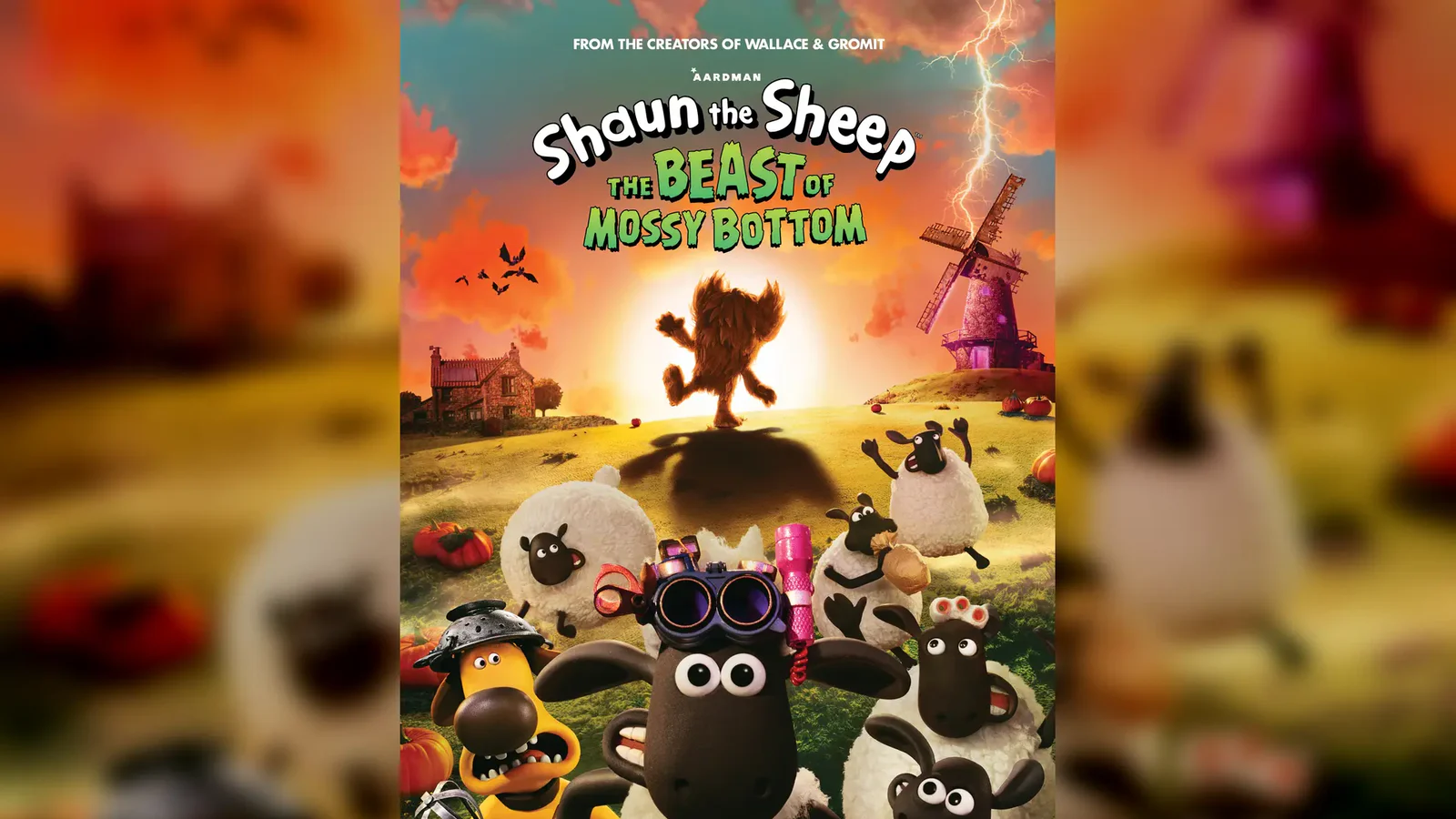 Cartel oficial de La oveja Shaun Misión calabaza, Aardman y Studiocanal