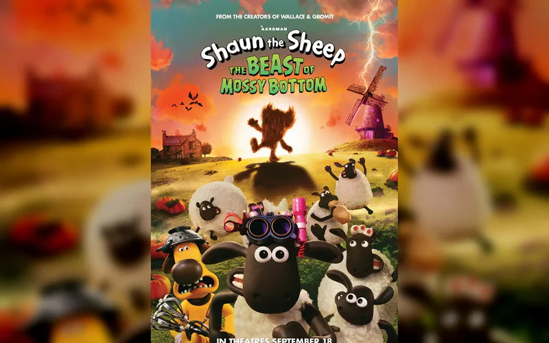 Cartel oficial de La oveja Shaun Misión calabaza, Aardman y Studiocanal