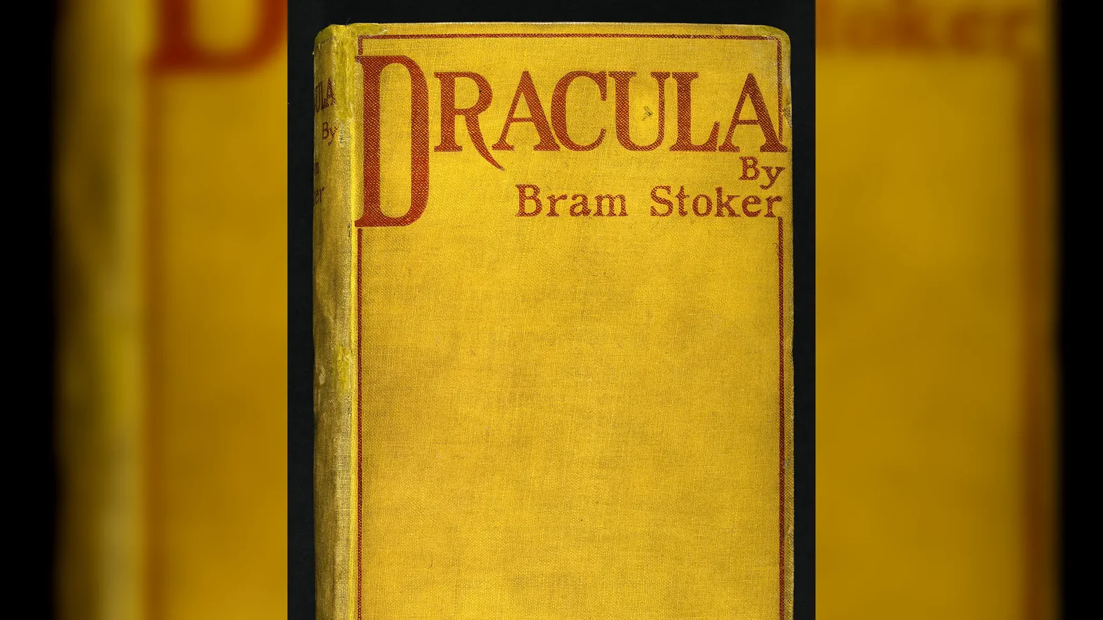 Cubierta de la primera edición de Drácula, 1897