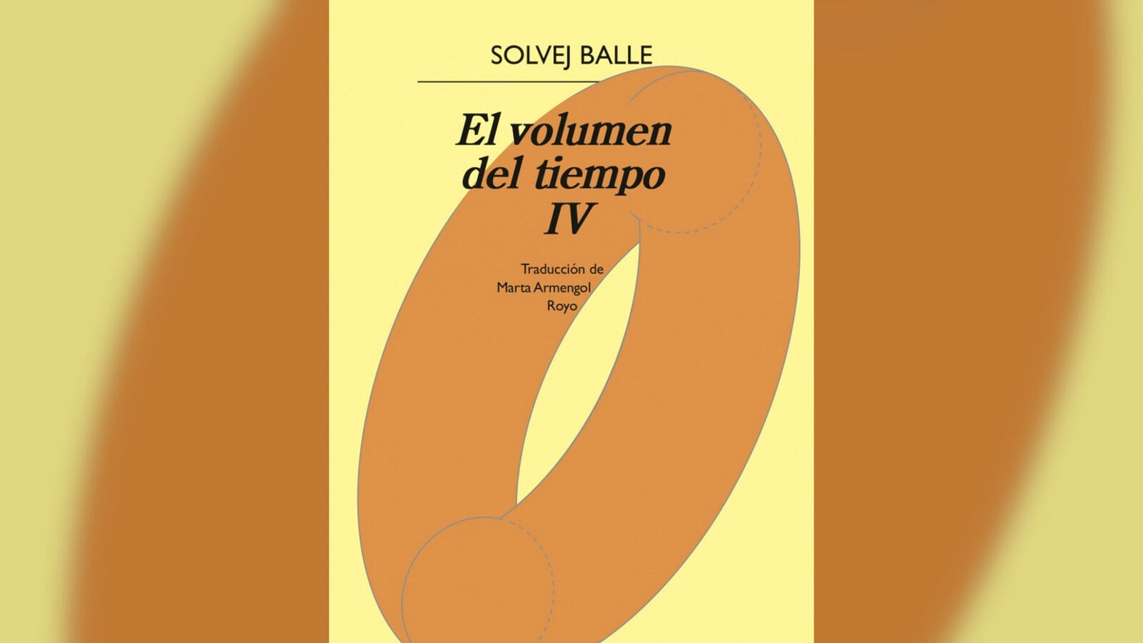El volumen del tiempo IV, cubierta oficial Anagrama